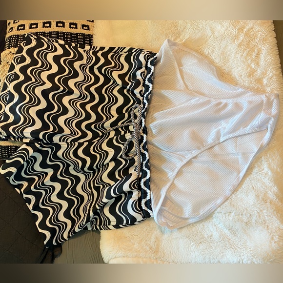 SOLD INC International Concepts Men's Wave-Print Swim Shorts Black L NWT - Picture 8 of 11